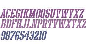 Intramural Stencil Italic JL