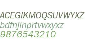 ITC Franklin W04 Light Italic