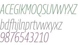 Georama Condensed ExtraLight Italic