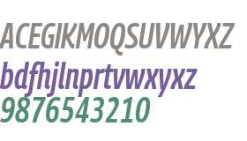 Georama Condensed SemiBold Italic