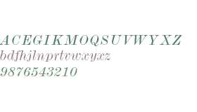 Monotype Modern Wide Italic