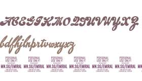 Emiral Script Bold PERSONAL USE