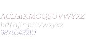 Modum W00 Thin Italic