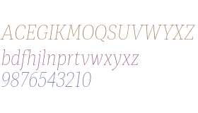 Mediator Serif Narrow Web Thin Italic