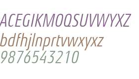 Aeonis LT W04 Condensed Italic