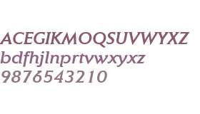Elan ITC W04 Medium Italic