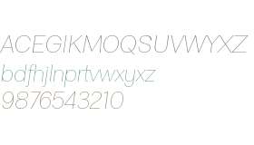 Clasica Sans W00 Thin Italic