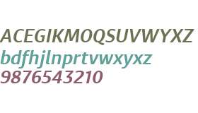 Diaria Sans W00 SemiBold Italic