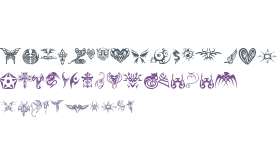 tribal tattoo font