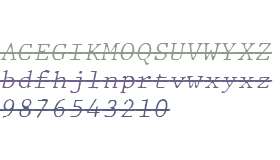 JMH Typewriter mono Fine Over Italic