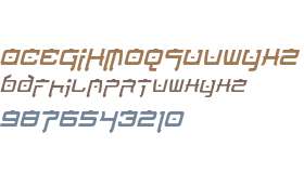 Nippon Tech Condensed Italic