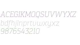 Pancetta Serif W03 Thin Italic