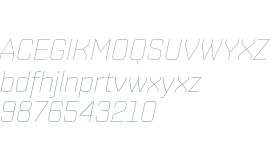 Shentox W01 Thin Italic