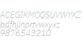 IBM Plex Sans Thin Italic