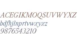 Felice W01 Light Italic