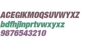 Helvetica Neue LT Com 107 Extra Black Condensed Oblique V1