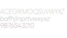 Avantt TRIAL Thin Italic