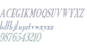 New Eng. Engr. Condensed Italic
