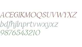 Restora Thin Italic