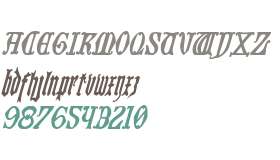 Westdelphia Condensed Italic
