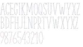 The Serif Hand W00 Dotted