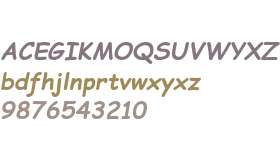 Comic Sans Pro W99 Bold Italic