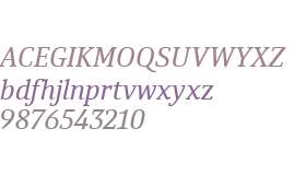 Yefimov Serif W03 Italic