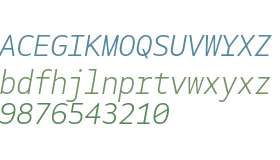 Gemeli Mono Web Light Italic