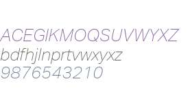 Aktiv Grotesk W01 Thin Italic