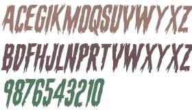 Eva Fangoria Staggered Italic