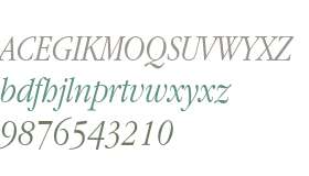 ITC Garamond Narrow Light Italic Cyrillic