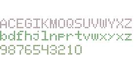 1980s TV Game Show Font Monospaced
