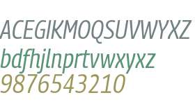 PanoramaW SemiCondensed Italic