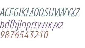 Aeonis LT W01 Condensed Italic