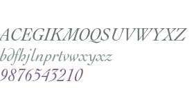 Engravers' Oldstyle 205 Italic