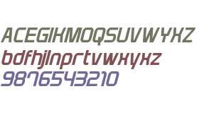 Plavsky Condensed Bold Italic