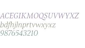 Belda Extra Thin Italic