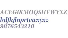 Utopia Std Bold Display Italic