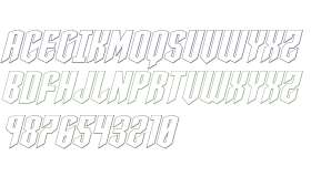 Sleigher Outline Italic