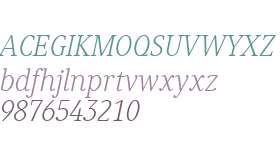 Generis Serif W04 Light Italic