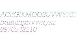 Serifa Thin Italic BT