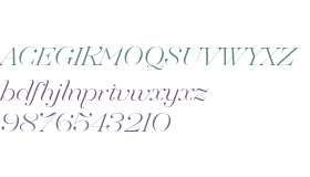 Hera Big ExtraLight Italic