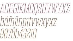 Dharma Slab E W01 Thin Italic