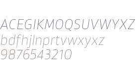 Akwe Pro Thin Italic