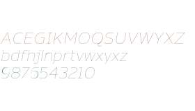 Nauman W00 Thin Italic