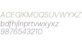 Clinica Pro ExtraLight Italic