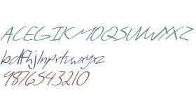 SF Scribbled Sans Italic V1 V2