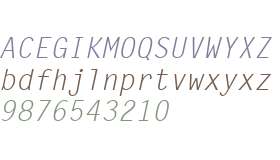 Letter Gothic W01 Oblique