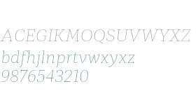 Mediator Serif Web Thin Italic