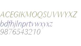 Chong Modern W01 Light Italic